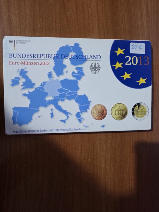 Conjunto de moedas de euro da Alemanha de 2013