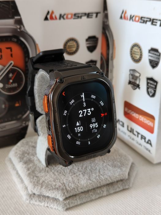 Тактические смарт часы Kospet TANK M3 Ultra + GPS+ Compass