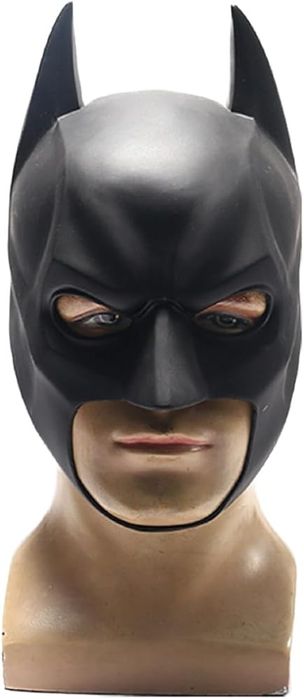 maska lateksowa LaTeX gumowa czarna  Batman uniwersalna