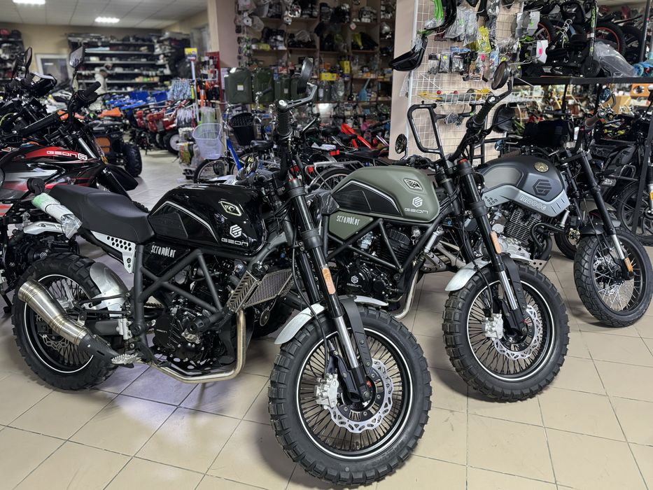 Мотоцикл GEON Scrambler, 250cc. Доставка.
