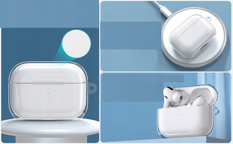 esr etui do airpods pro przezroczyste