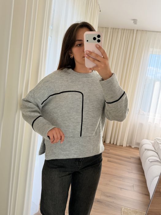 сірий светр бренд zara