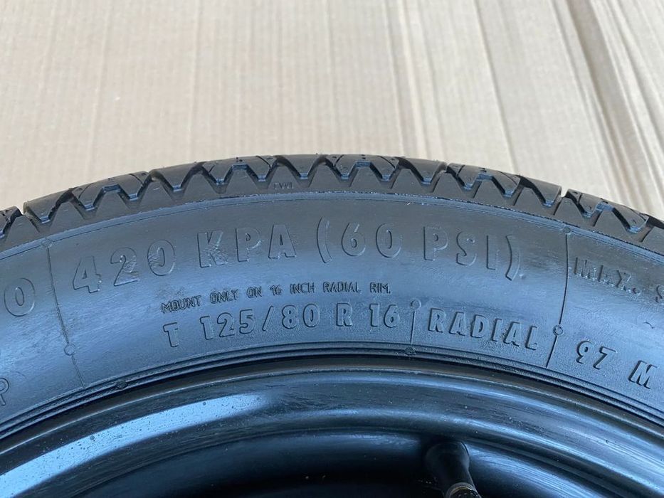 orginał koło dojazdowe r16 fiat 500l + zestaw