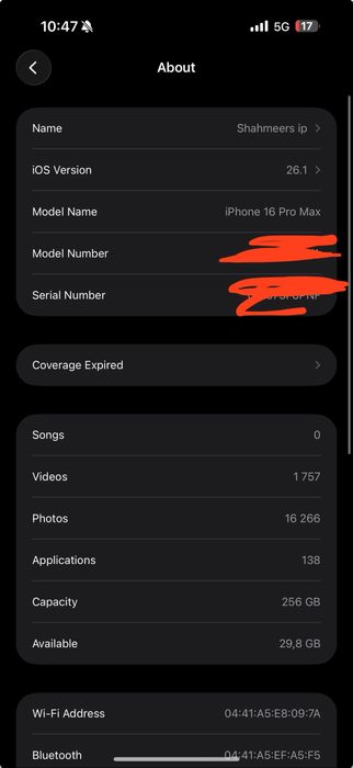Iphone 16 promax 256gb