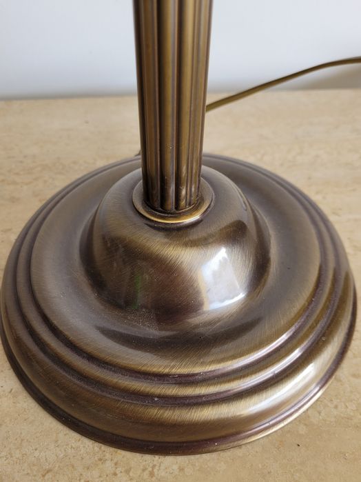 Piękna stara nocna mosiężna lampka antyk