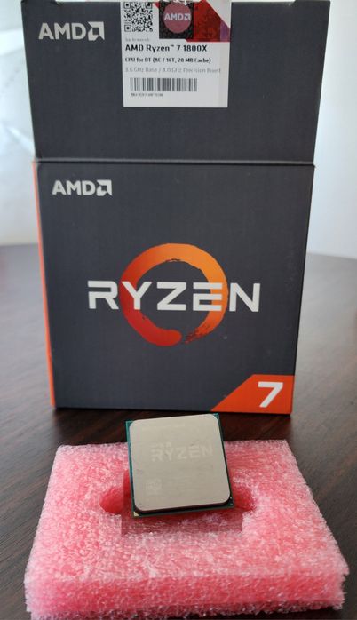 Sprzedam Procesor w oryginalnym opakowaniu AMD RYZEN 7 1800X, CPU FOR DT
(8C/16T, 20 MB pamięci podręcznej)