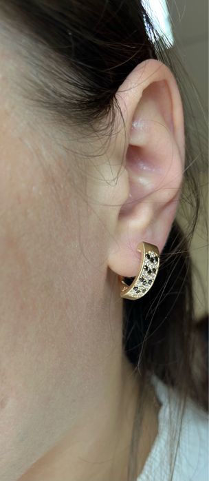 Золотые серьги 585