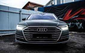 Установочная панель бампер (Морда)в сборе AUDI А8D5 18-22г.S-Line.