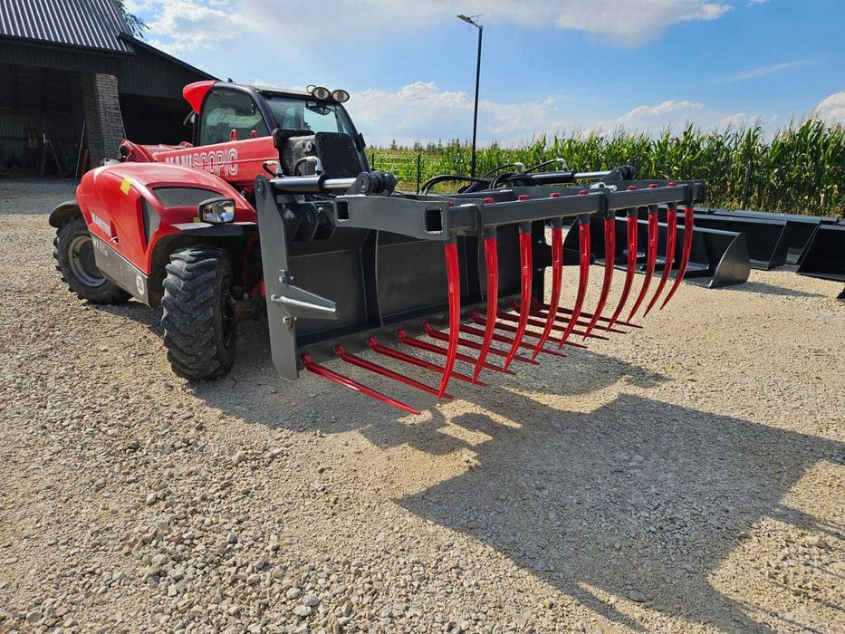 Krokodyl do obornika do ładowarki teleskopowej Merlo Manitou JCB Kramer/ Łyżko-krokodyl/ łycha do traktora- Dowóz