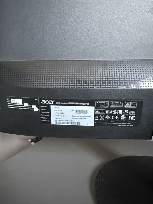 Монитор Acer SA230 bid 23.8” Full HD IPS