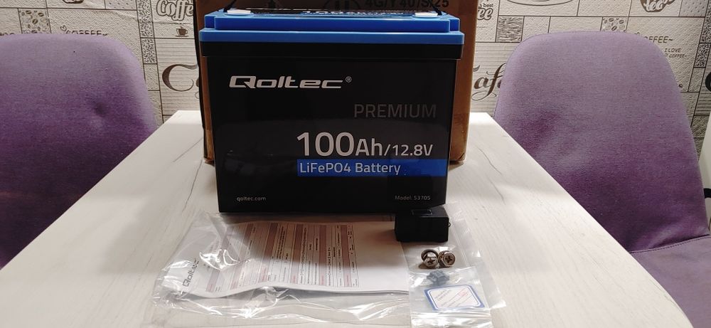 Аккумулятор Qoltec LiFePO4 12.8V 100Ah BMS. Нові. В наявності.