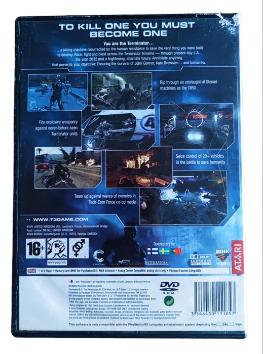 Pudełko Terminator 3: The Redemption PlayStation 2 (PS2)