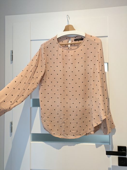 Bluzka Reserved pudrowy róż 42 44 w serca