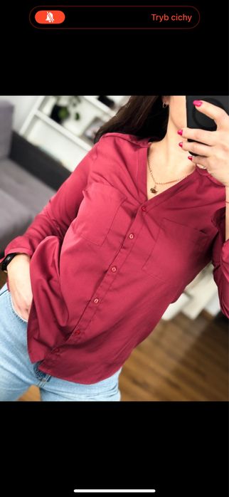 Koszula damska bordowa