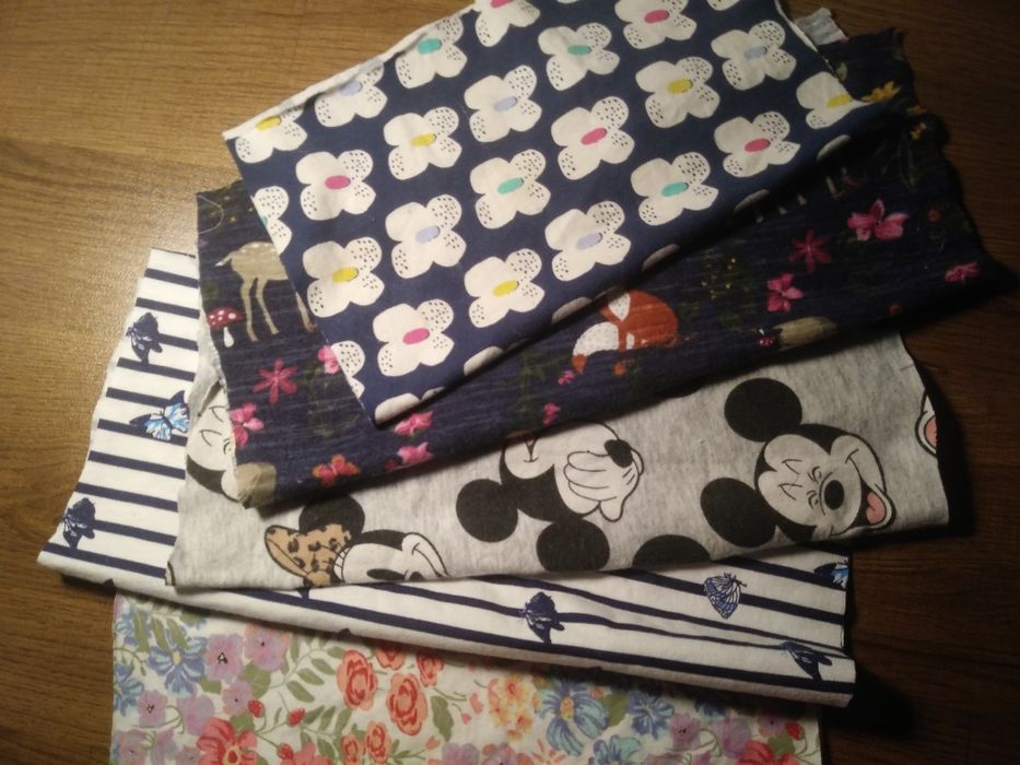 Ścinki kawałki materiału hobby