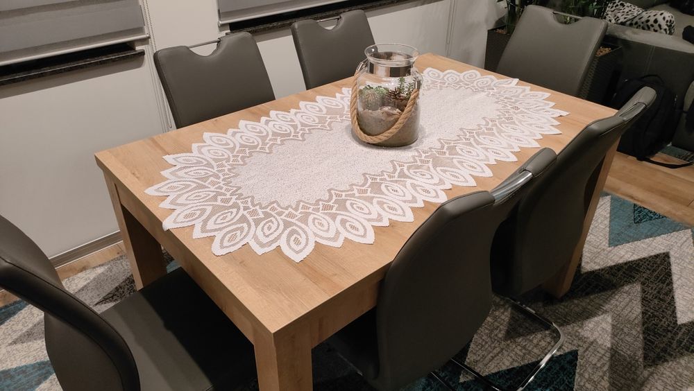 Krzesła batik szare (grey) ekoskóra - cena za komplet 6 sztuk
