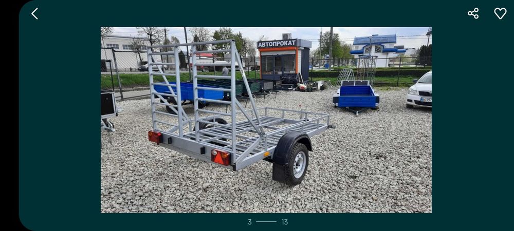 Оренда лафет/ прокат причіп