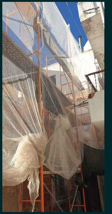 Conjunto de andaime tradicional como novo