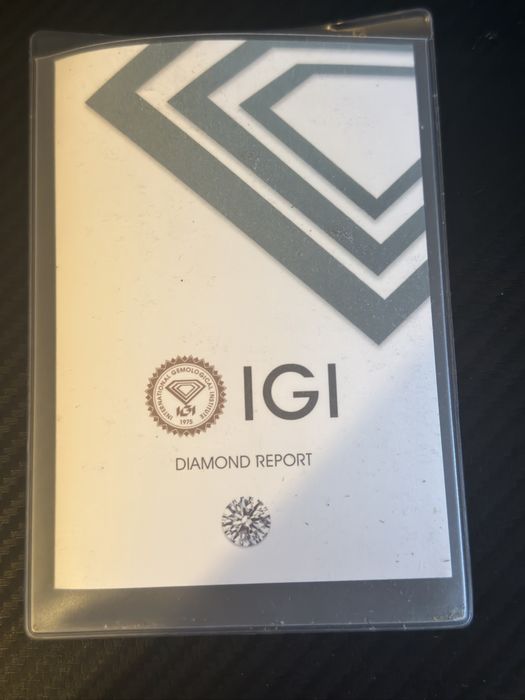 naturalny diament 0.30ct IGI REPORT CONFIRMED
