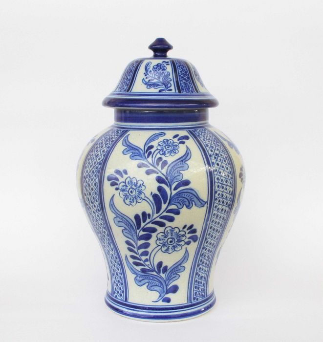 Antique Jar with Lid from Cavaco Factory