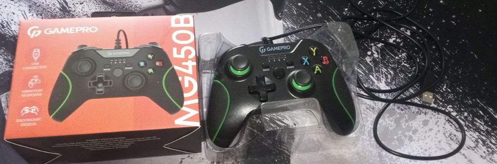 Геймпад-джостик GamePro MG450B Black-Green