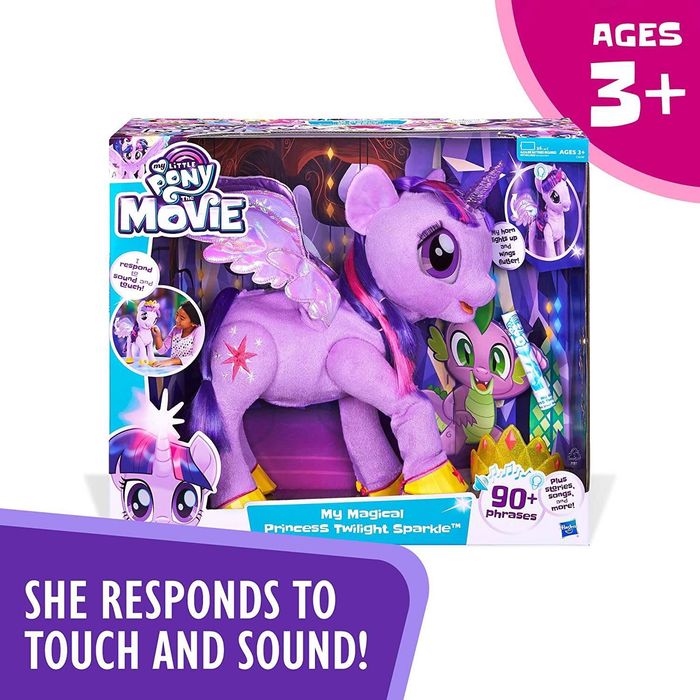 Unicórnio Interativo My Little Pony Movie, Princess Sparkle Plush