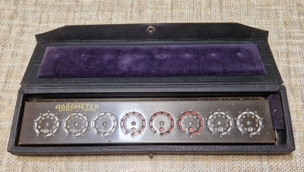Addometr Addometer - stara maszyna licząca - rzadkość !!!