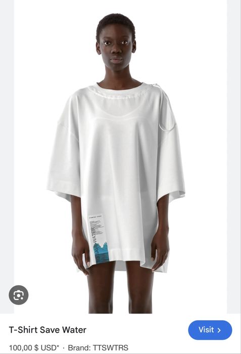 Ttswtrs оверсайз футболка/туніка