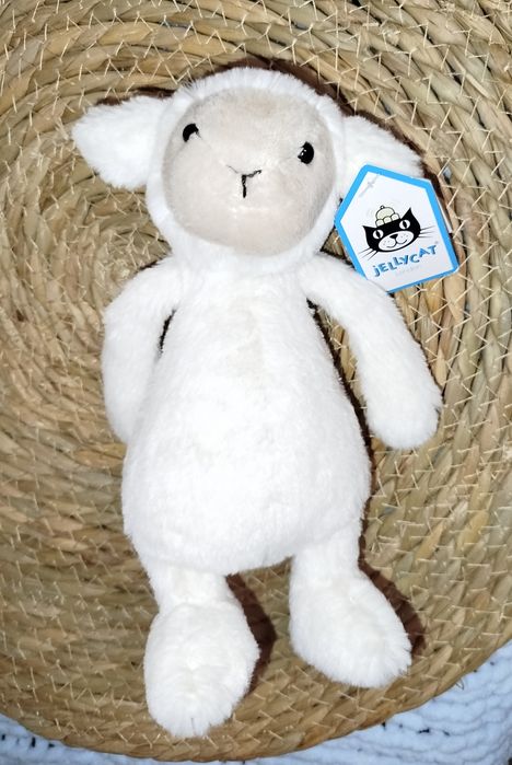 Jellycat Bashful Banny with Present &  Little  Bashful Lamb