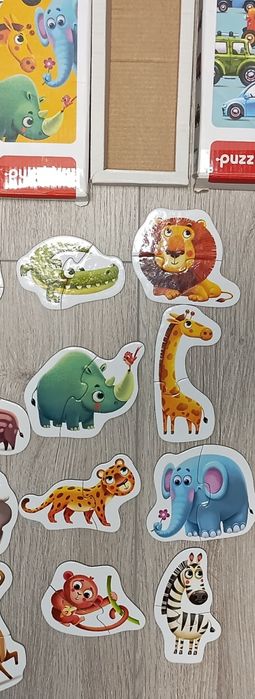 Пазли дитячі Puzzlika 8 в 1 (16 елементів) - тварини Африки