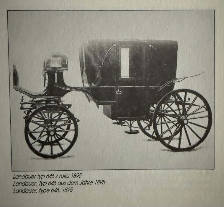 Powóz Szustala lando 1895 parokonny bryczka