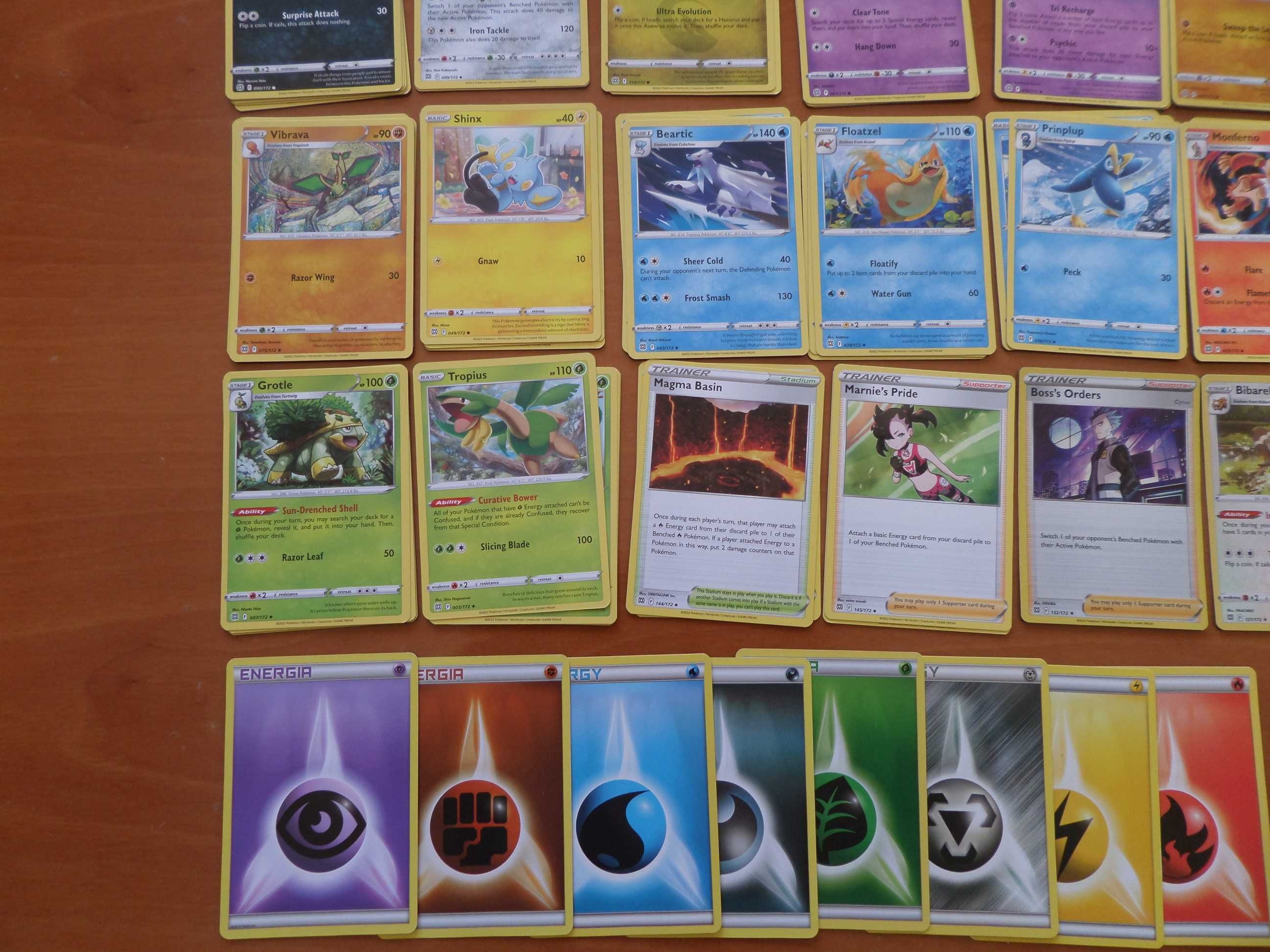 Lote com 1 Energia especial + 8 cartas de energias de todos os tipos -  Pokémon TCG Cards (original)