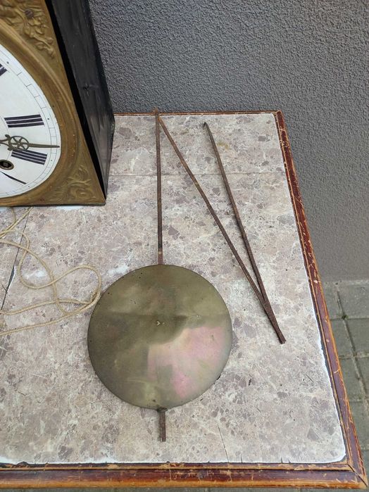 165 Stary zegar wkład mechanizm comtoise komplet budzik