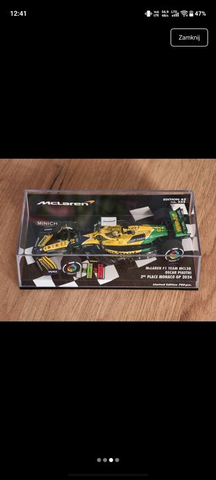 Minichamps Oscar Piastri Monaco 2024 1:43