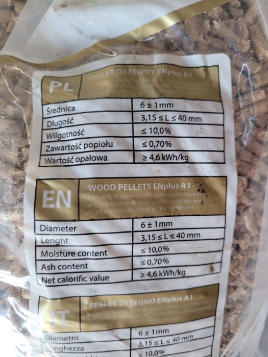 Pellet drzewny premium EN plus A1, polski producent