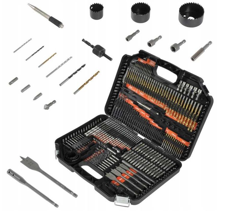 Набор инструментов Geko G38112 246 шт, Набір сверла + насадки