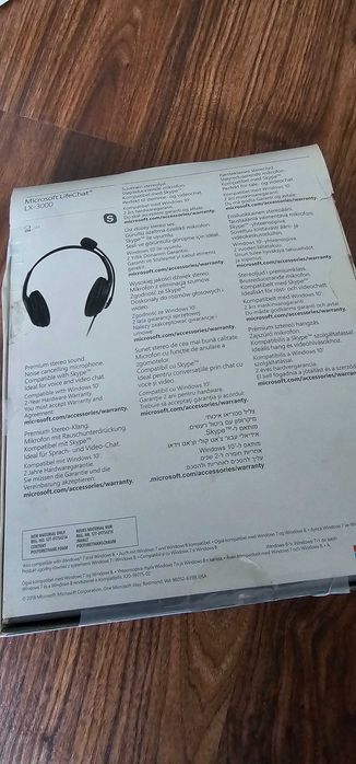 Headset Microsoft LifeChat 3000 - NOVO