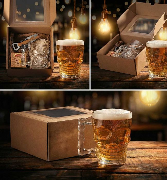 Kufel Do Piwa Z Grawerem Zestaw Prezentowy 500ml Otwieracz Urodziny