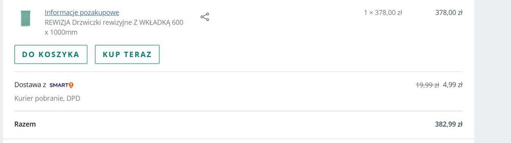 Sprzedam nową klapę rewizyjną