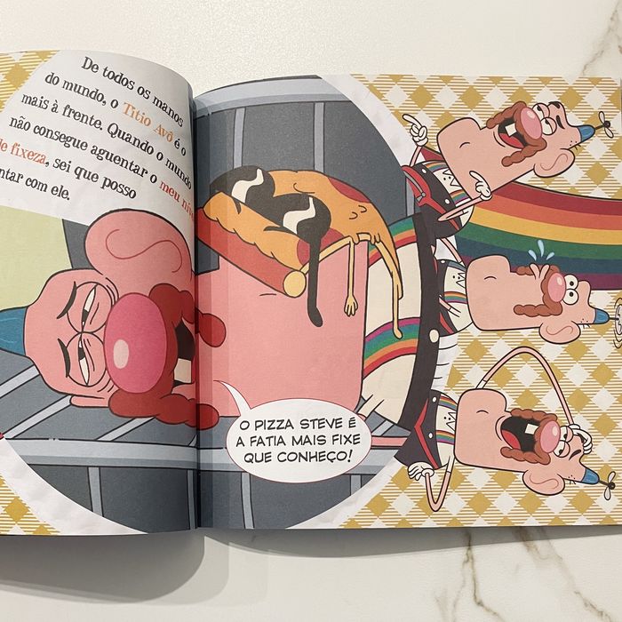 Livro Uncle Grandpa - Fatia de Vida com Pizza Steve