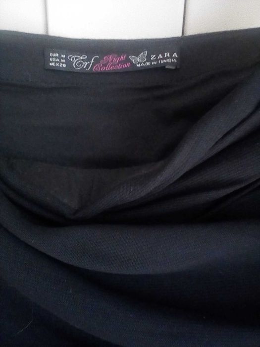 Vestido cai cai  preto da Zara