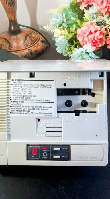 Panasonic sekretarka telefoniczna retro kasetowa