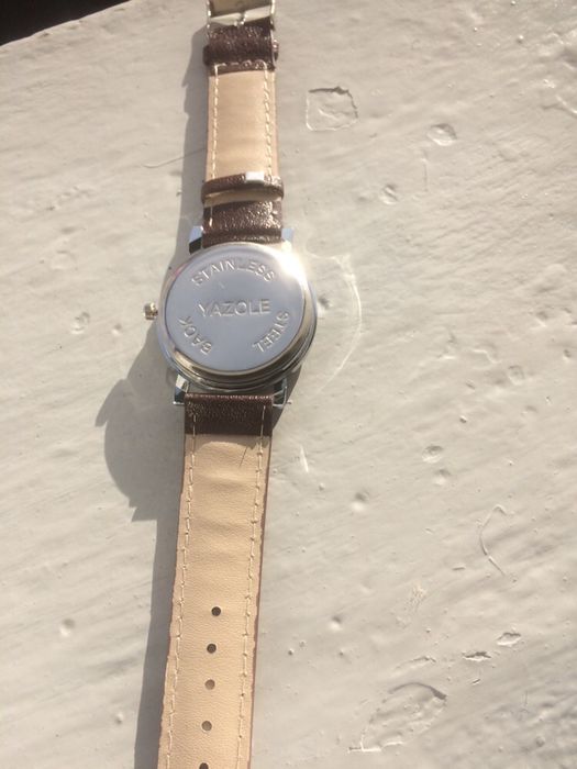 Relógio de Homem bracelete em pele