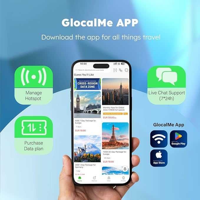 GlocalMe UPP mobilny router Wi-Fi 4G LTE 3000 mAh GLMU21A03 (120b)