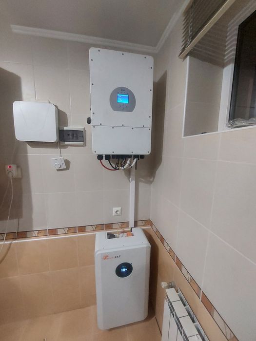 Гібридні сонячні електростанції, AKБ DEYE 5квт,Інвертора