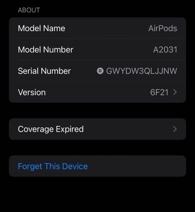 Apple AirPods A1602 2nd