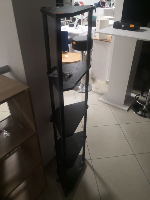 Regał narożny LED 147cm na książki gry figurki prezent