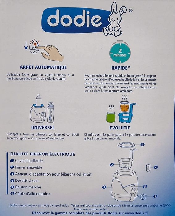 Dodie Elektryczny podgrzewacz do butelek
