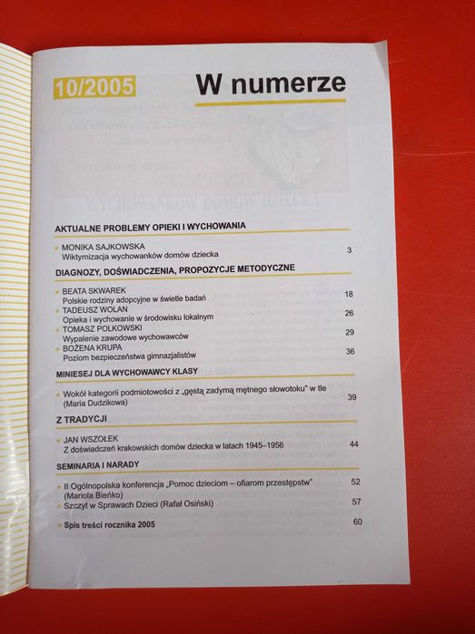 Problemy opiekuńczo-wychowawcze, nr 10/2005, grudzień 2005