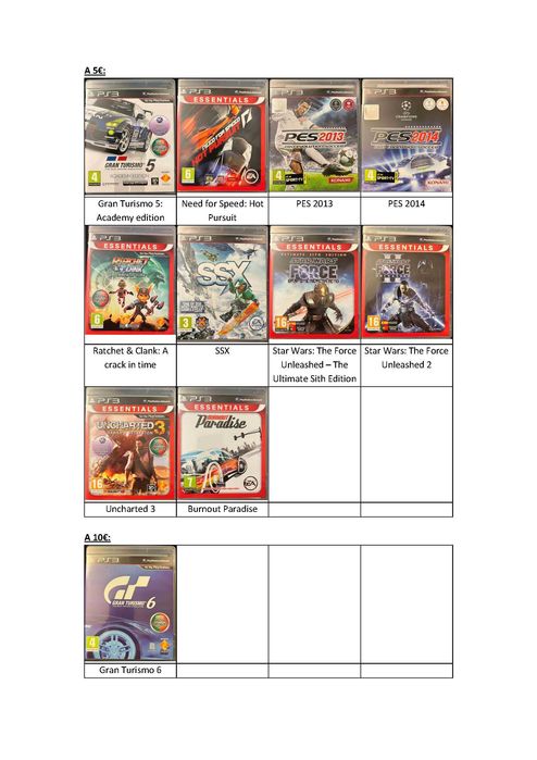 [33] Jogos PSP e PS3